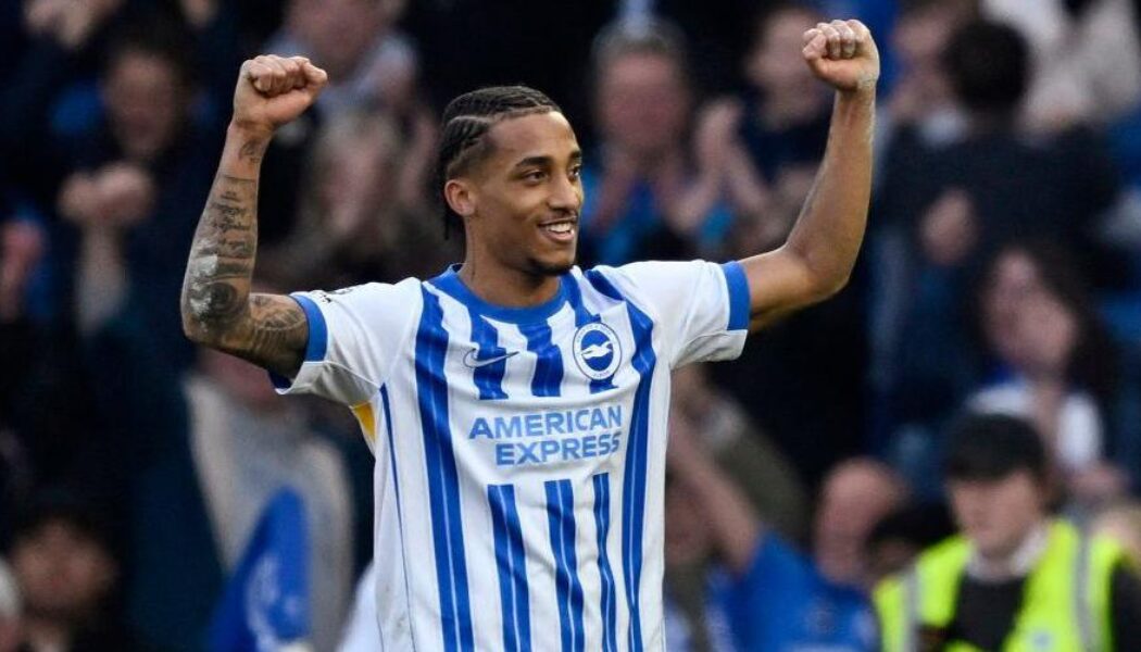 PREMIER LEAGUE :  BRIGHTON VS FULHAM –  08/03/2025  (PHOTO – JOAO PEDRO CELEBRATES SCORING THE WINNING GOAL FOR BRIGHTON)