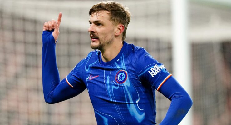 EUROPA CONFERENCE LEAGUE – CHELSEA VS COPENHAGEN – 13/03/2025  (PHOTO – KIERNAN DEWSBURY-HALL CELEBRATES)