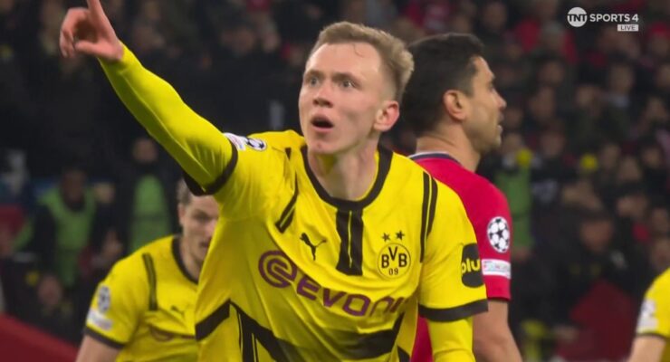 UEFA CHAMPIONS LEAGUE : MATCHES FROM 12/03/2025  (PHOTO – MAXIMILIAN BEIER CELEBRATES)