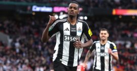 CARABAO CUP : LIVERPOOL VS NEWCASTLE UNITED – 16/03/2025  (PHOTO – ALEXANDER ISAK CELEBRATES)