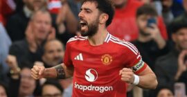 PREMIER LEAGUE : MATCHES FROM 09/03/2025  (PHOTO – BRUNO FERNANDES CELEBRATES)