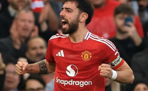 PREMIER LEAGUE : MATCHES FROM 09/03/2025  (PHOTO – BRUNO FERNANDES CELEBRATES)