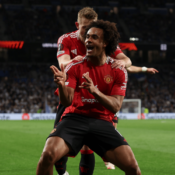 UEFA EUROPA LEAGUE : REAL SOCIEDAD VS MAN UNITED – 06/03/2025  (PHOTO – ZIRKZEE CELEBRATES)