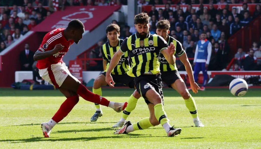 PREMIER LEAGUE :  NOTTINGHAM FOREST VS MAN CITY – 08/03/2025  (PHOTO – HUDSON-ODOI SCORES FOR FOREST)