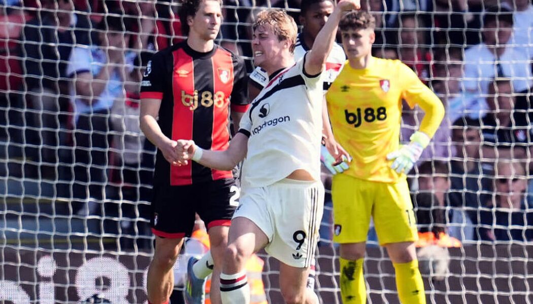 PREMIER LEAGUE : BOURNEMOUTH VS MANCHESTER UNITED – 27/04/2025  (PHOTO – RASMUS HOJLUND CELEBRATES)