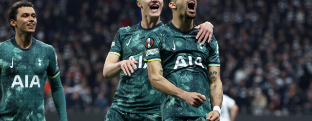 UEFA EUROPA LEAGUE : EINTRACHT FRANKFURT VS TOTTENHAM HOTSPUR – 17/04/2025  (PHOTO – DOMINIC SOLANKE CELEBRATES)