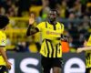 UEFA CHAMPIONS LEAGUE : BORUSSIA DORTMUND VS BARCELONA – 15/04/2025  (PHOTO –  SERHOU GUIRASSY CELEBRATES)
