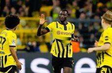 UEFA CHAMPIONS LEAGUE : BORUSSIA DORTMUND VS BARCELONA – 15/04/2025  (PHOTO –  SERHOU GUIRASSY CELEBRATES)