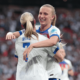 UEFA WOMEN’S NATIONS LEAGUE : ENGLAND WOMEN VS PORTUGAL WOMEN – 30/05/2025  (PHOTO – AGGIE BEEVER-JONES AND BETH MEAD CELEBRATE)