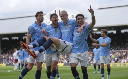 MAN CITY – PREMIER LEAGUE CHAMPIONS – FOUR IN A ROW….