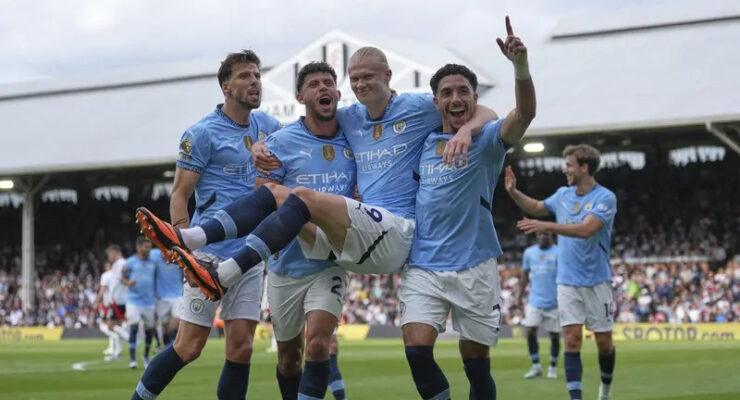 MAN CITY – PREMIER LEAGUE CHAMPIONS – FOUR IN A ROW….