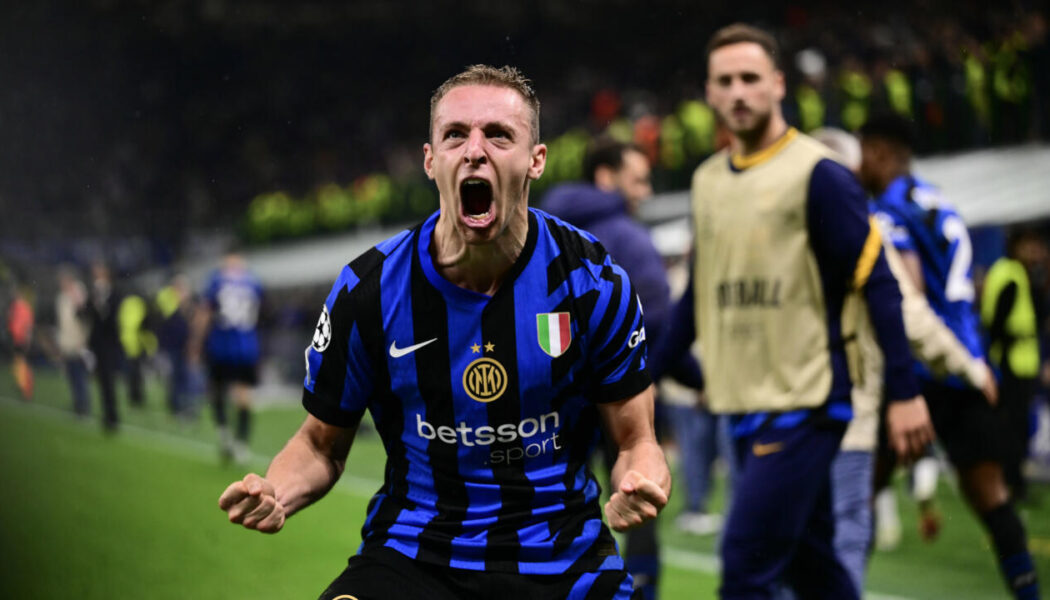 CHAMPIONS LEAGUE SEMI-FINAL : INTER MILAN VS BARCELONA – 06/05/2025  (PHOTO – DAVIDE FRATTESI CELEBRATES)