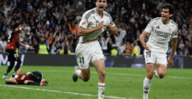 LA LIGA : REAL MADRID VS MALLORCA – 14/05/2025  (PHOTO – JACOBO RAMON CELEBRATES)