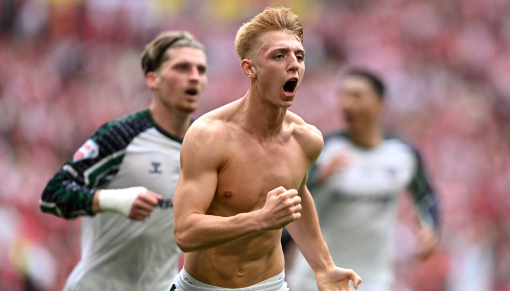 CHAMPIONSHIP PLAY-OFFS FINAL : SHEFFIELD UNITED VS SUNDERLAND – 24/05/2025  (PHOTO – TOM WATSON CELEBRATES)