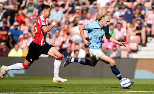 PREMIER LEAGUE : SATURDAY – 10/05/2025 (PHOTO – HAALAND ‘ON THE BALL’ FOR MAN CITY)