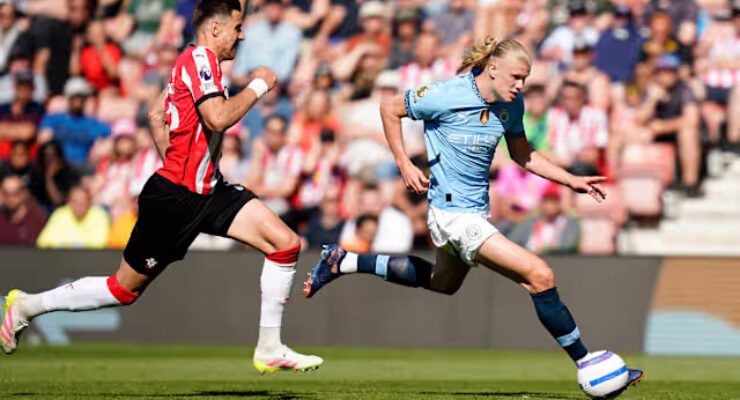 PREMIER LEAGUE : SATURDAY – 10/05/2025 (PHOTO – HAALAND ‘ON THE BALL’ FOR MAN CITY)