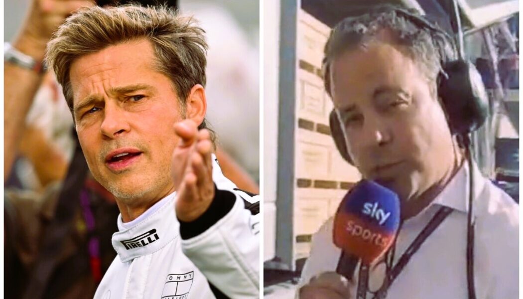 TED KRAVITZ MEETS F1 MOVIE STAR BRAD PITT