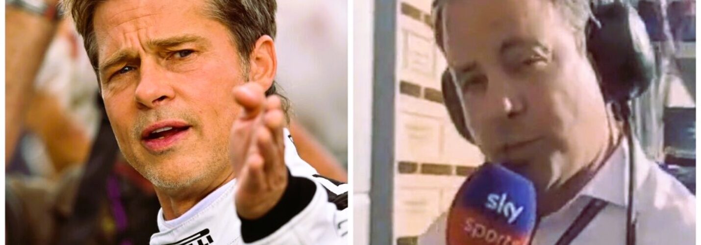 TED KRAVITZ MEETS F1 MOVIE STAR BRAD PITT