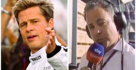 TED KRAVITZ MEETS F1 MOVIE STAR BRAD PITT