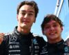 GEORGE RUSSELL HAS WON THE CANADIAN GRAND PRIX 2025!  (PHOTO – MERCEDES’ GEORGE RUSSELL AND KIMI ANTONELLI CELEBRATE ON THE PODIUM)