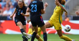 ENGLAND WOMEN VS JAMAICA WOMEN – INTERNATIONAL FRIENDLY – 29/06/2025  (PHOTO – GEORGIA STANWAY SCORES FOURTH GOAL FOR THE LIONESSES)