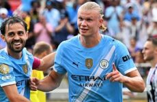 FIFA CLUB WORLD CUP 2025:  JUVENTUS VS MANCHESTER CITY 26/06/2025 – (PHOTO ERLING HAALAND AND BERNARDO SILVA CELEBRATE)