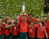 UEFA NATIONS LEAGUE FINAL : PORTUGAL VS SPAIN – 08/06/2025 (PHOTO – PORTUGAL LIFT THE TROPHY)