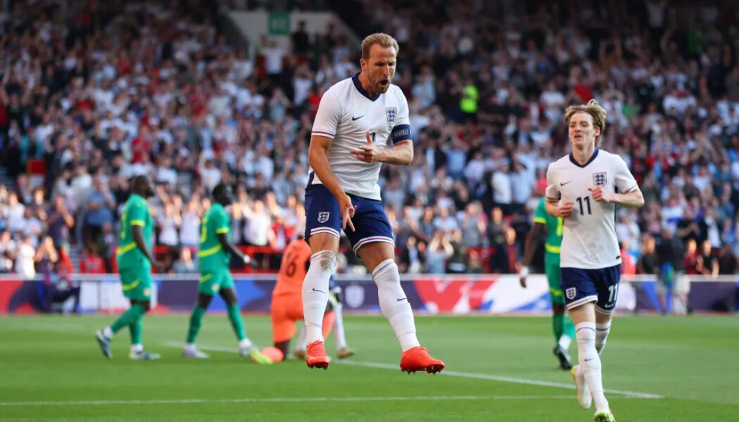 INTERNATIONAL FRIENDLY : ENGLAND VS SENEGAL – 10/06/2025 (PHOTO – HARRY KANE CELEBRATES)
