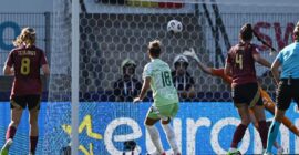 UEFA WOMEN’S EUROS 2025 : BELGIUM WOMEN VS ITALY WOMEN – 03/07/2025  (PHOTO – ARIANNA CARUSSO SCORES FOR ITALY)