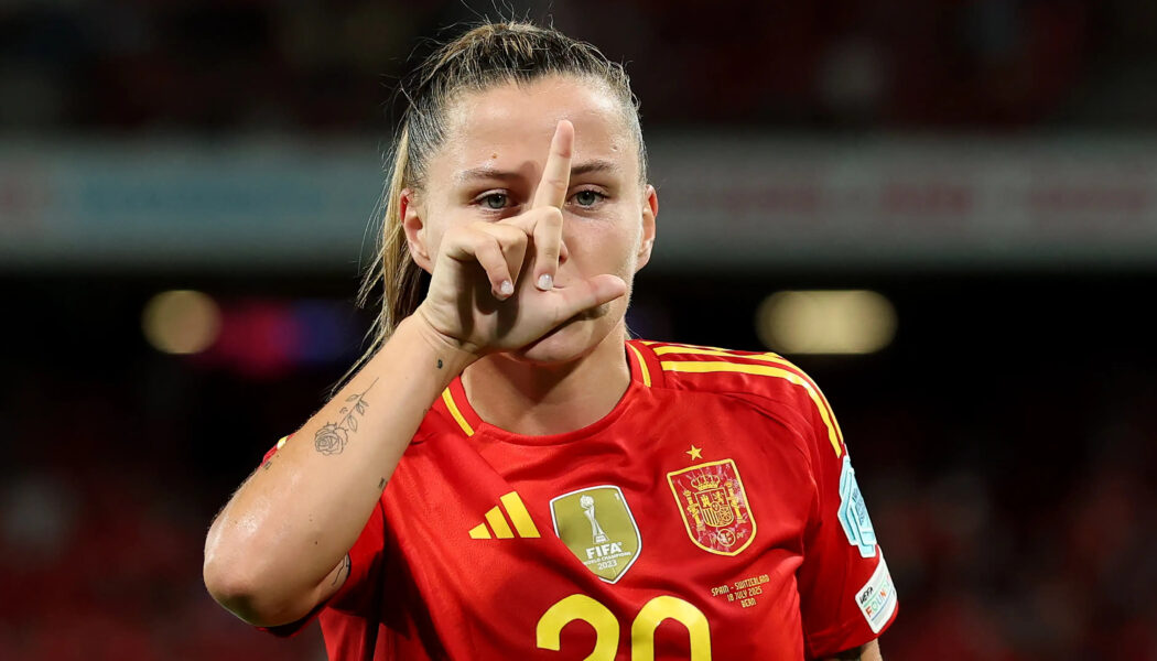 UEFA WOMEN’S EUROS 2025 QUARTER-FINAL :  SPAIN VS SWITZERLAND – 18/07/2025 (PHOTO – CLAUDIA PINA CELEBRATES)