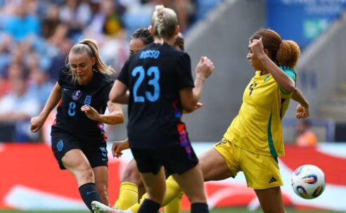 ENGLAND WOMEN VS JAMAICA WOMEN – INTERNATIONAL FRIENDLY – 29/06/2025  (PHOTO – GEORGIA STANWAY SCORES FOURTH GOAL FOR THE LIONESSES)