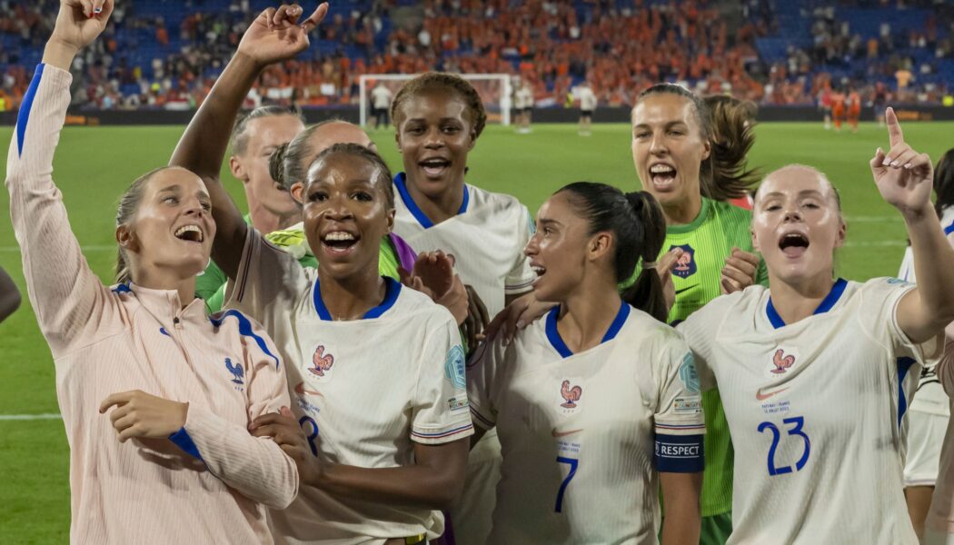 UEFA WOMEN’S EUROS – NETHERLANDS VS FRANCE – 14/07/2025  (PHOTO – THE FRENCH LADIES CELEBRATE)