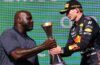 Highlights Of The U.S. Grand Prix 2021….!  (Photo – U.S. Basketball Player Shaquille O’Neal Presents Max With His Trophy)