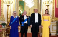 PRESIDENT TRUMP AND FIRST LADY MELANIA TRUMP ARE WELCOMED TO WINDSOR BY THE ROYAL FAMILY ON 16TH SEPTEMBER 2025