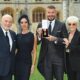 DAVID BECKHAM SPEAKS OF HIS PRIDE AFTER BEING KNIGHTED BY KING CHARLES ON 04/11/2025 (PHOTO – SIR DAVID, LADY VICTORIA & DAVID’S PARENTS TED AND SANDRA)