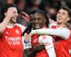 PREMIER LEAGUE :  ARSENAL VS TOTTENHAM HOTSPUR – 23/11/2025  (PHOTO – ARSENAL CELEBRATE)