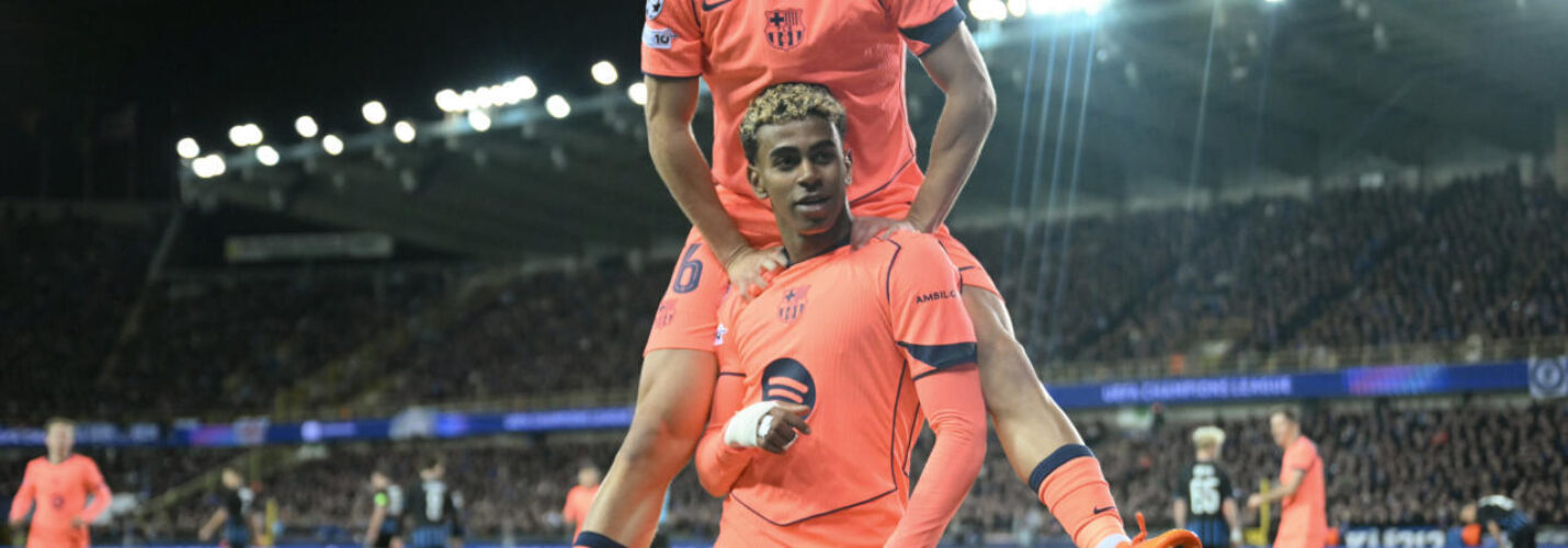 CHAMPIONS LEAGUE : WEDNESDAY – 05/11/2025 (PHOTO – LAMINE YAMAL CELEBRATES)