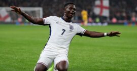 FIFA WORLD CUP EUROPEAN QUALIFYING : ENGLAND VS SERBIA – 13/11/2025 (PHOTO – BUKAYO SAKA CELEBRATES)