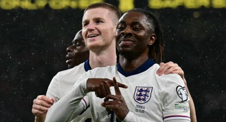 FIFA WORLD CUP EUROPEAN QUALIFYING : ENGLAND VS SERBIA – 13/11/2025 (PHOTO – EZE CELEBRATES)