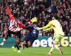 PREMIER LEAGUE :  SATURDAY – 08/11/2025  (PHOTO – BRIAN BROBBEY SCORES ACROBATIC EQUALISER FOR SUNDERLAND)