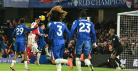 PREMIER LEAGUE : CHELSEA VS ARSENAL – 30/11/2025 (PHOTO – MIKEL MERINO EQUALISES FOR ARSENAL)