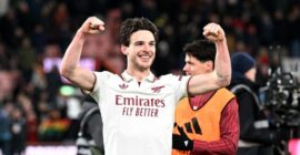 PREMIER LEAGUE : BOURNEMOUTH VS ARSENAL – 03/01/2026  (PHOTO – DECLAN RICE CELEBRATES)