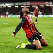 PREMIER LEAGUE MATCHES FROM 07/01/2026  (PHOTO – ANTOINE SEMENYO CELEBRATES SCORING LATE WINNER FOR BOURNEMOUTH)