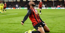 PREMIER LEAGUE MATCHES FROM 07/01/2026  (PHOTO – ANTOINE SEMENYO CELEBRATES SCORING LATE WINNER FOR BOURNEMOUTH)
