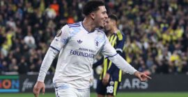 UEFA EUROPA LEAGUE HIGHLIGHTS FROM 22/01/2026  (PHOTO – JADON SANCHO CELEBRATES SCORING FOR ASTON VILLA)