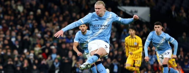 PREMIER LEAGUE : MAN CITY VS BRIGHTON & HOVE ALBION – 07/01/2026  (PHOTO – ERLING HAALAND SCORES)