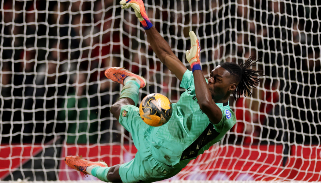 FA CUP : WREXHAM VS NOTTINGHAM FOREST – 09/01/2026  (PHOTO – ARTHUR OKONKWO SAVES DECIDING PENALTY)
