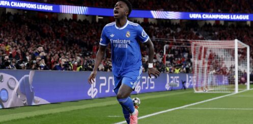 CHAMPIONS LEAGUE KNOCKOUT PLAY-OFFS : TUESDAY – 17/02/2026  (PHOTO – VINICIUS  JUNIOR)