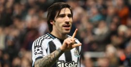 CHAMPIONS LEAGUE KNOCKOUT PLAY-OFFS : NEWCASTLE UNITED VS QARABAG FK – 24/02/2026  (PHOTO – SANDRO TONALI CELEBRATES)