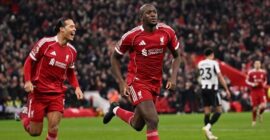 PREMIER LEAGUE : SATURDAY – 31/01/2026 – (PHOTO – IBRAHIMA KONATE CELEBRATES)